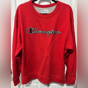 Champion Red Crewneck